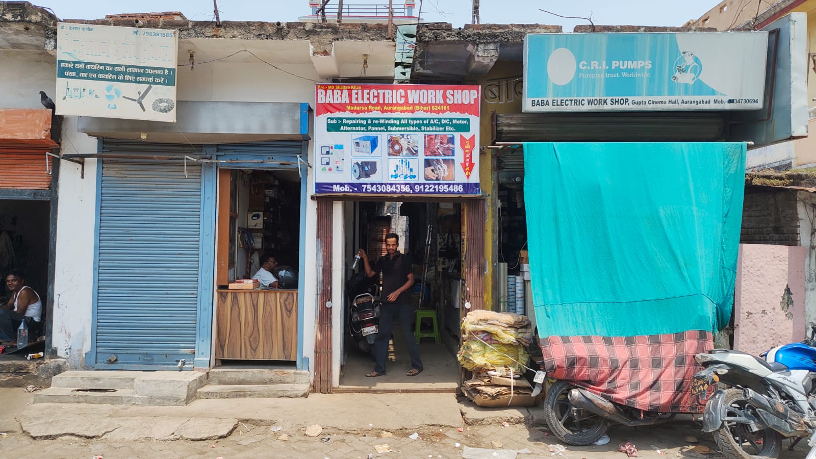 Industrial motor rewinding work at Baba Electric workshop Aurangabad